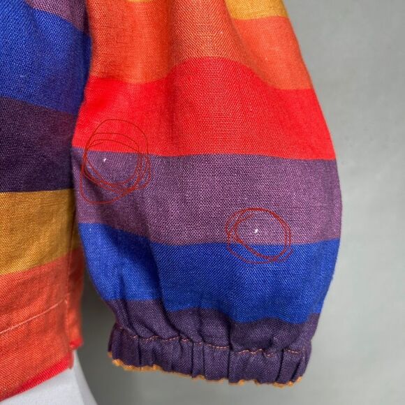 FARM Rio Multicolor Striped Crop Top - Picture 8 of 13